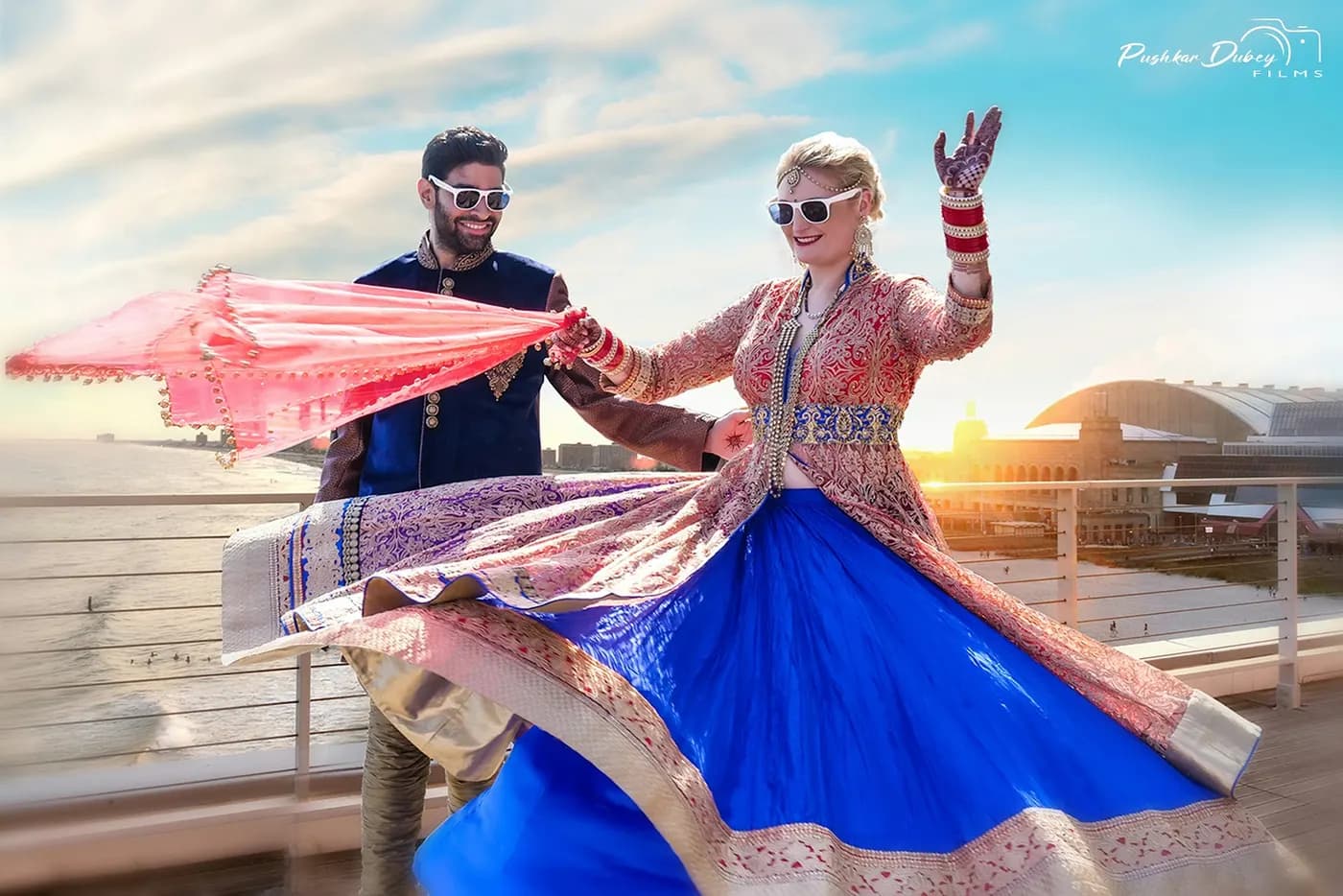 Cinematic pre wedding shoot in Delhi by Pushkar Dubey Films