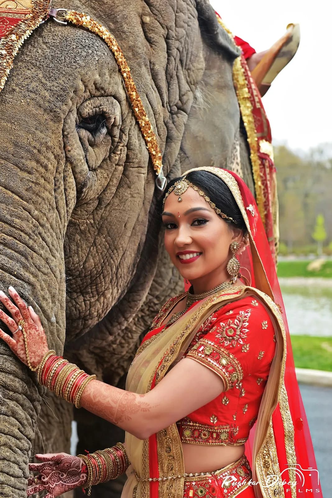 Luxury bridal portrait photography by Pushkar Dubey Films in New Delhi