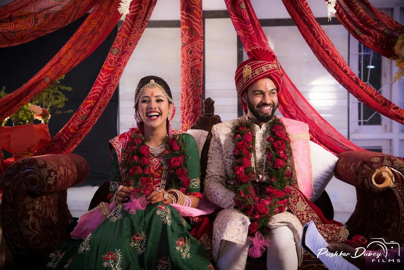 Cinematic wedding film and photography by Pushkar Dubey Films