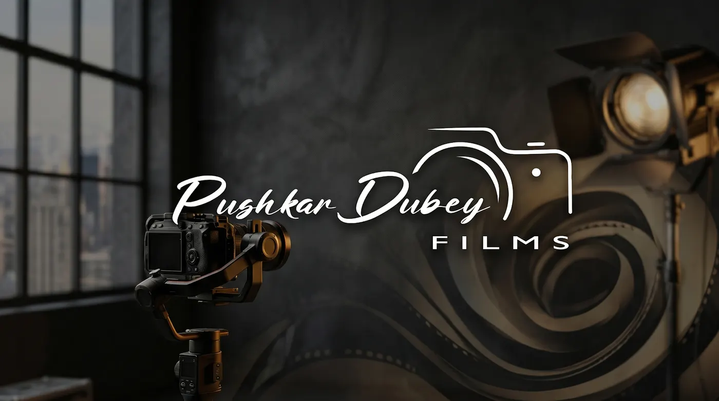 Pushkar Dubey Films visual production studio identity